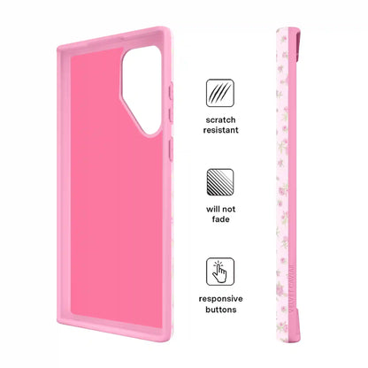 Dainty Pink Floral Samsung Case