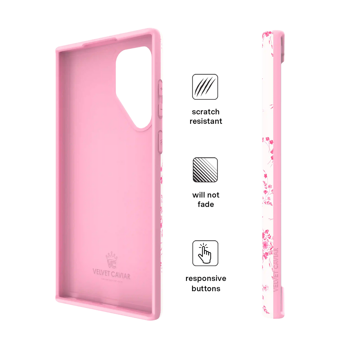 French Rose Floral Samsung Case