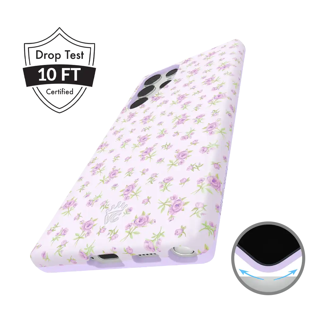 Dainty Lilac Floral Samsung Case