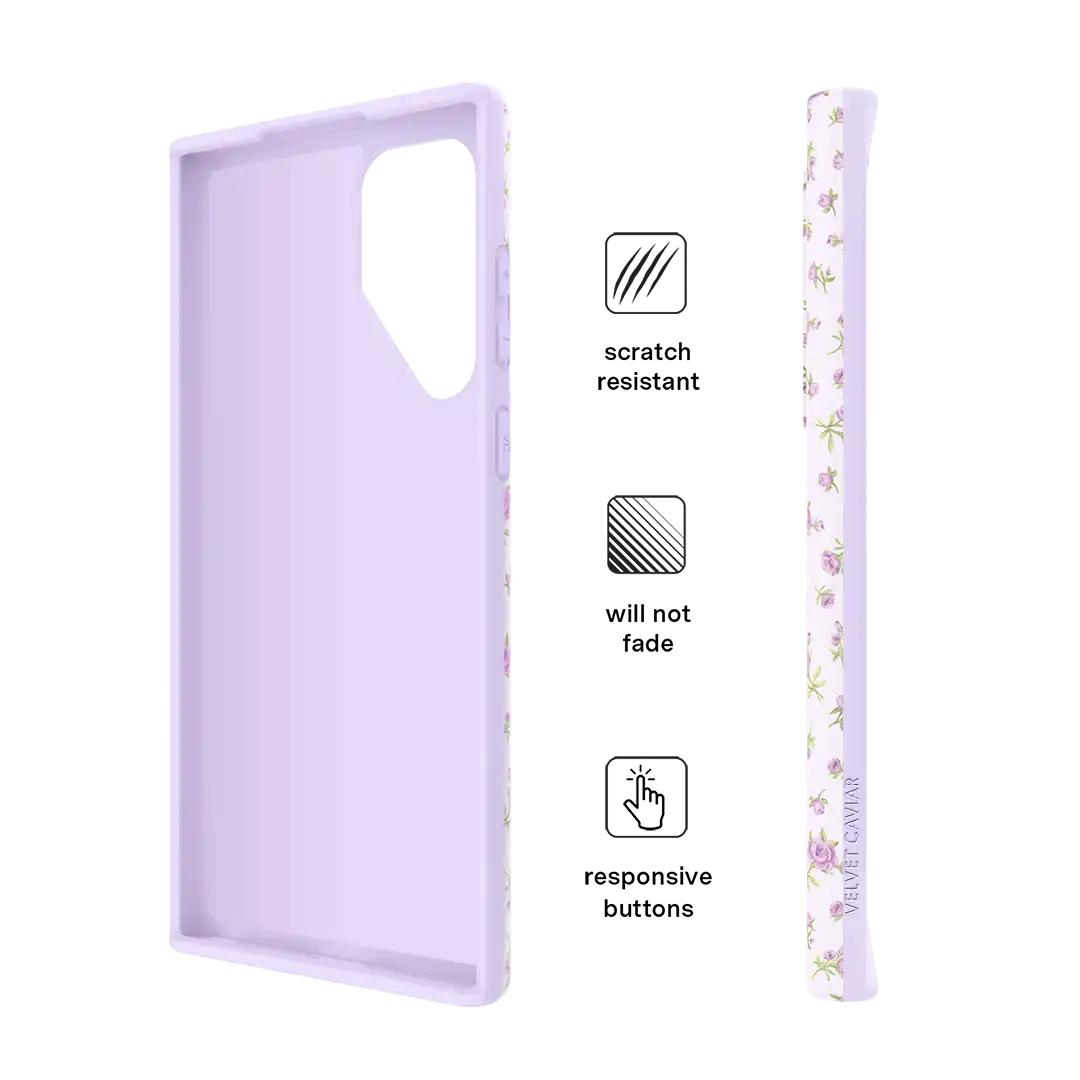 Dainty Lilac Floral Samsung Case