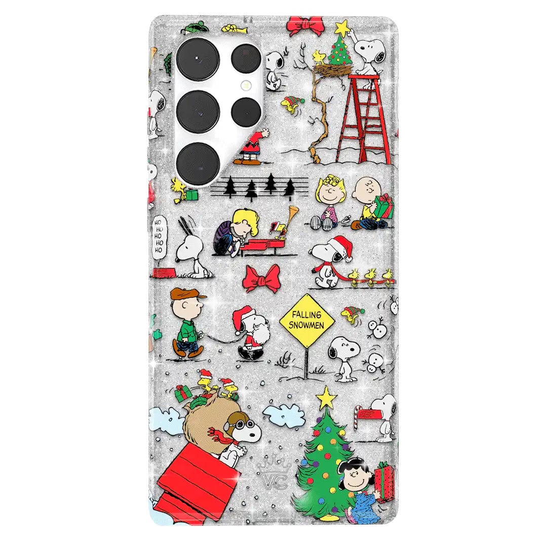 Snoopy Christmas Glitter Samsung Case