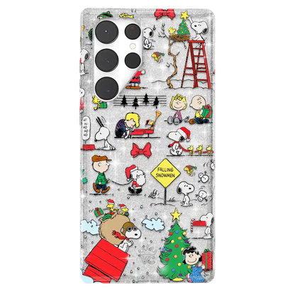 Snoopy Christmas Glitter Samsung Case