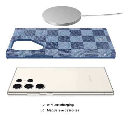Denim Vibe Checkered Samsung Case