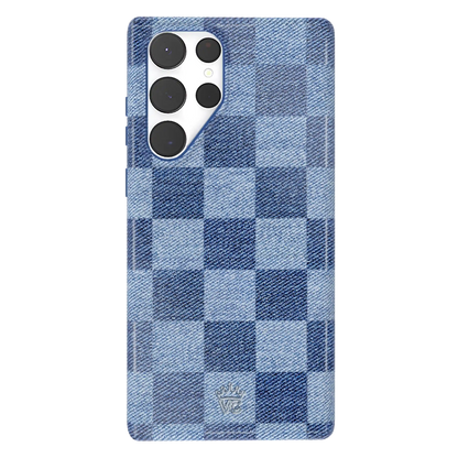 Denim Vibe Checkered Samsung Case