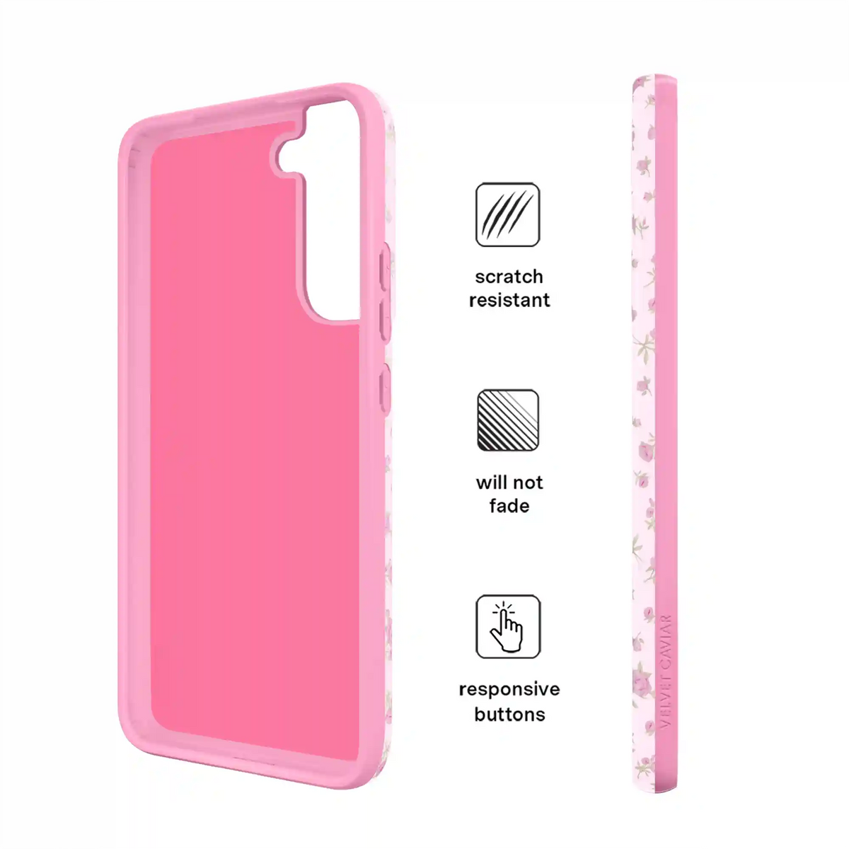 Dainty Pink Floral Samsung Case