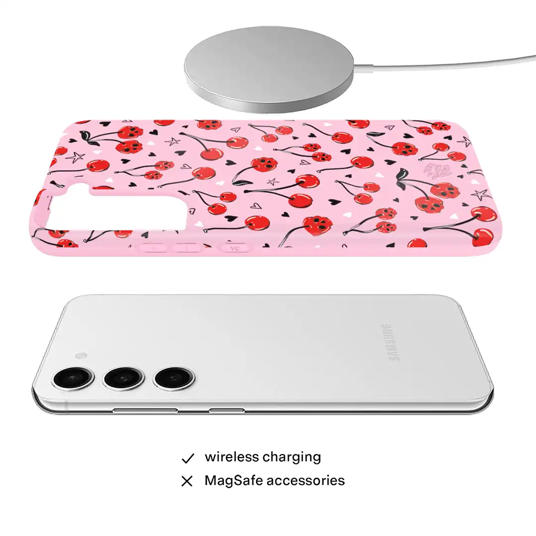 Sour Cherry Skulls Samsung Case