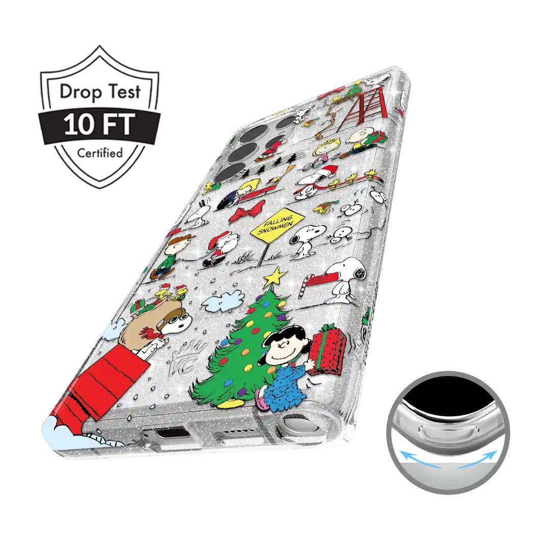 Snoopy Christmas Glitter Samsung Case