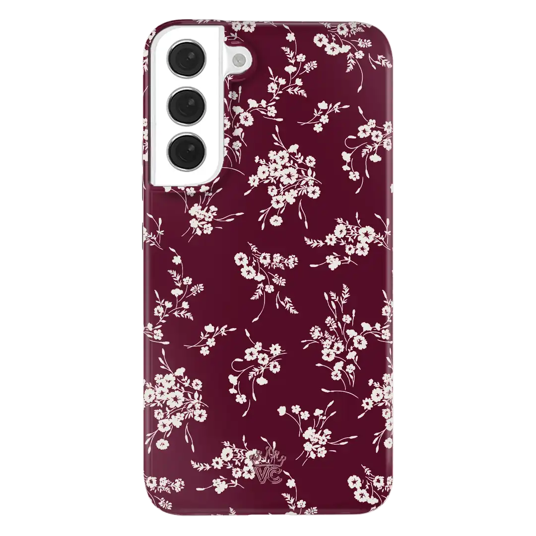 French Burgundy Floral Samsung Case