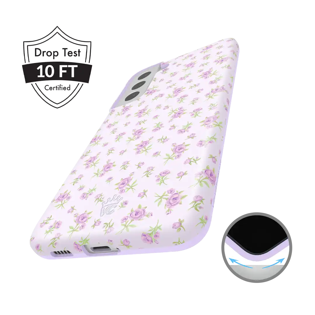 Dainty Lilac Floral Samsung Case