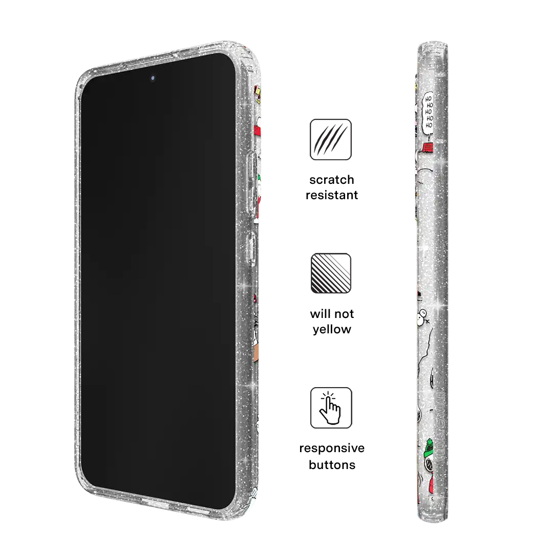 Snoopy Christmas Glitter Samsung Case