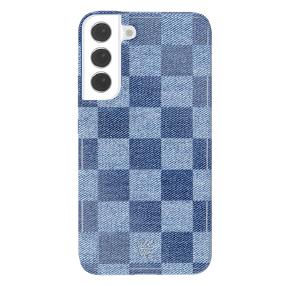 Denim Vibe Checkered Samsung Case