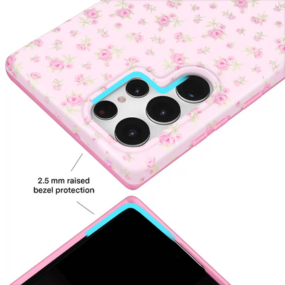 Dainty Pink Floral Samsung Case