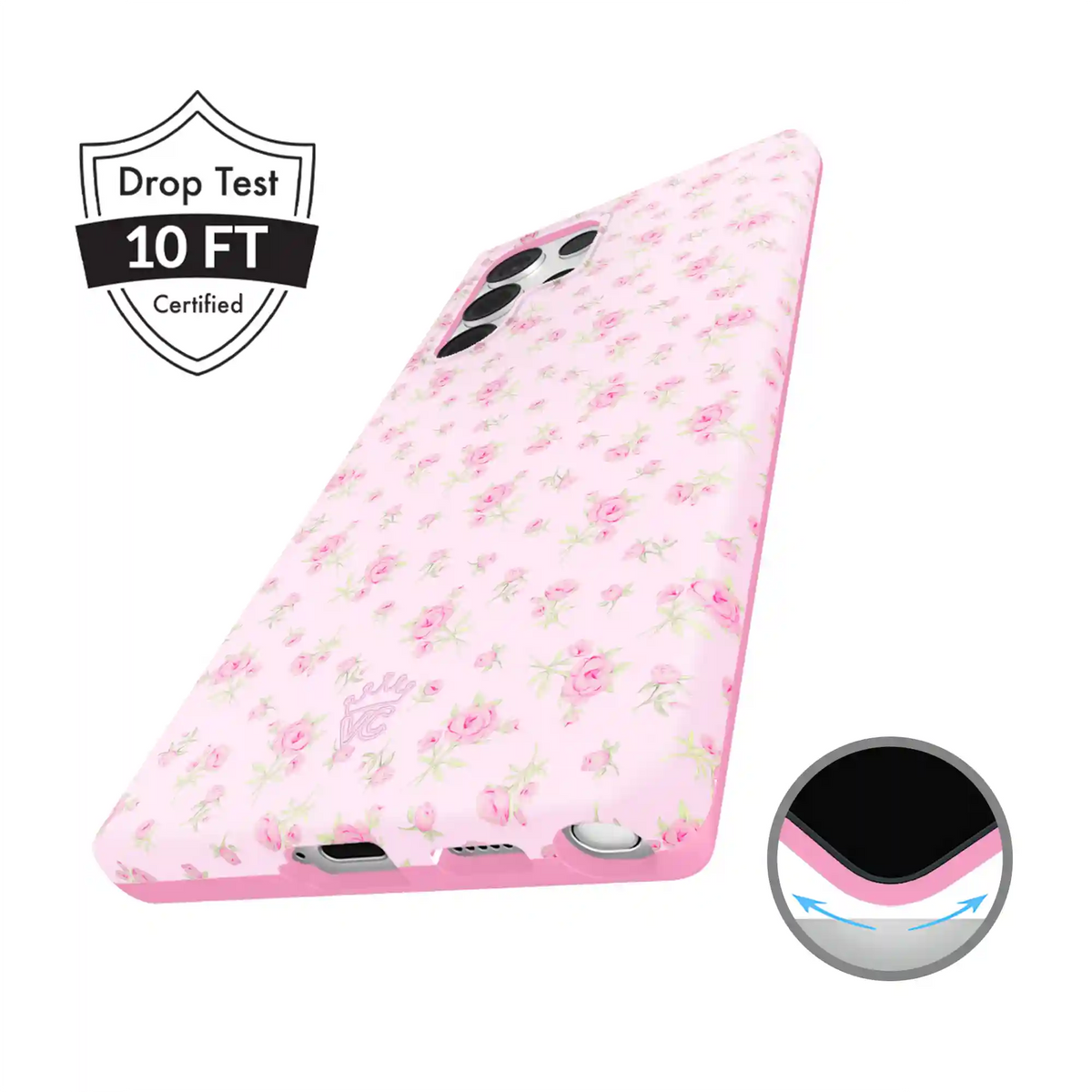 Dainty Pink Floral Samsung Case