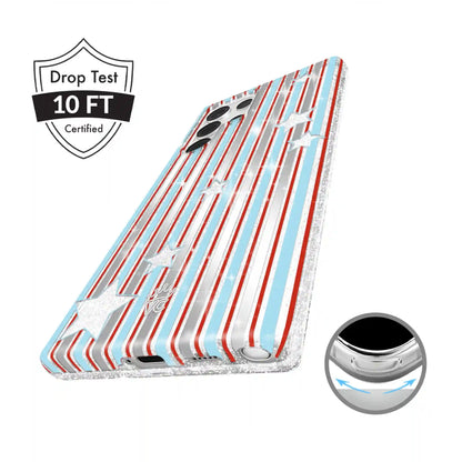 Stars & Stripes Glitter Samsung Case