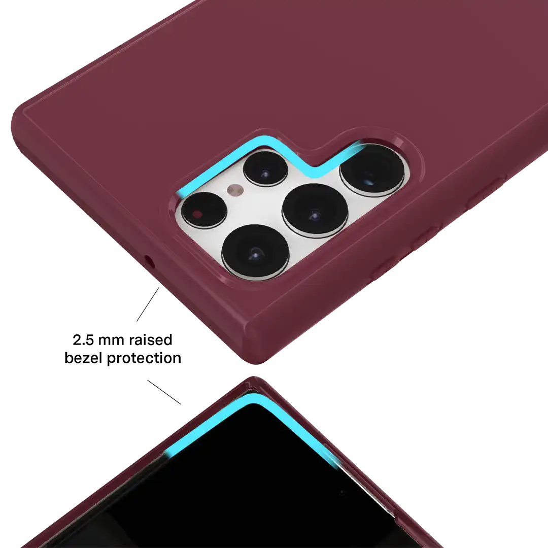 Burgundy 1990 Samsung Case