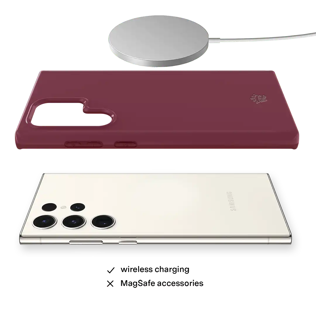 Burgundy 1990 Samsung Case