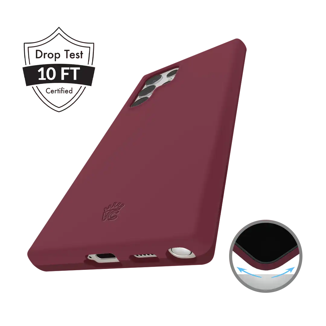 Burgundy 1990 Samsung Case