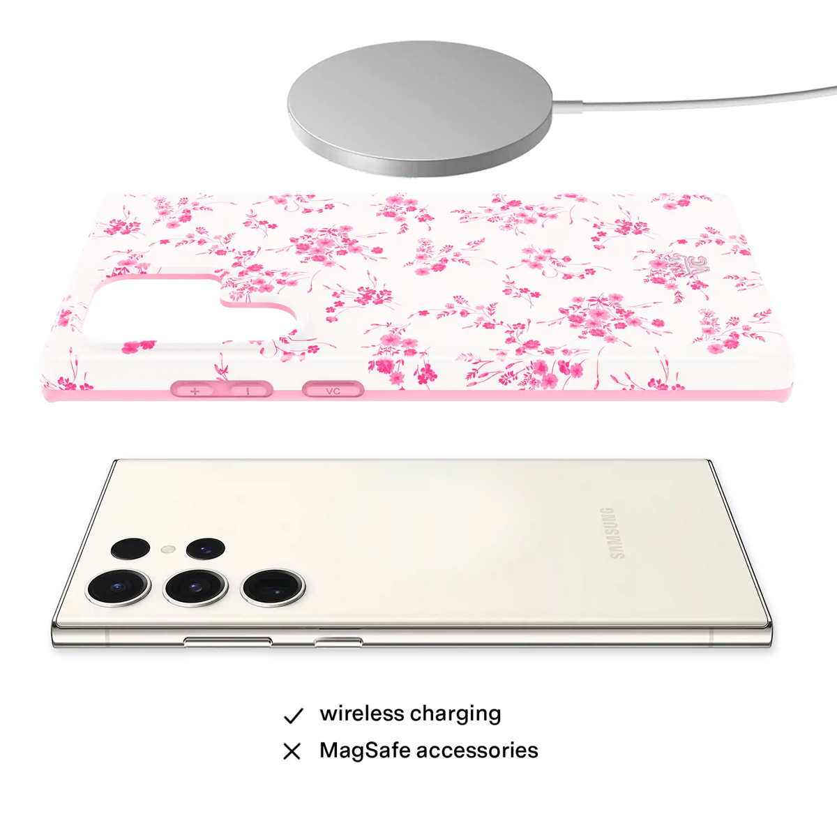 French Rose Floral Samsung Case