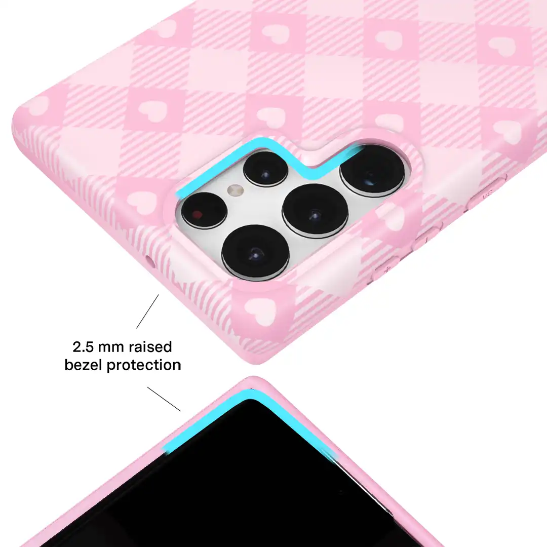 Dolly Pink Gingham Samsung Case