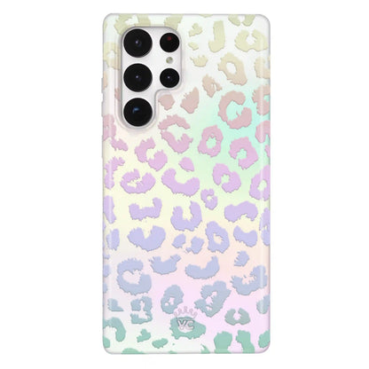 White Opal Leopard Samsung Case
