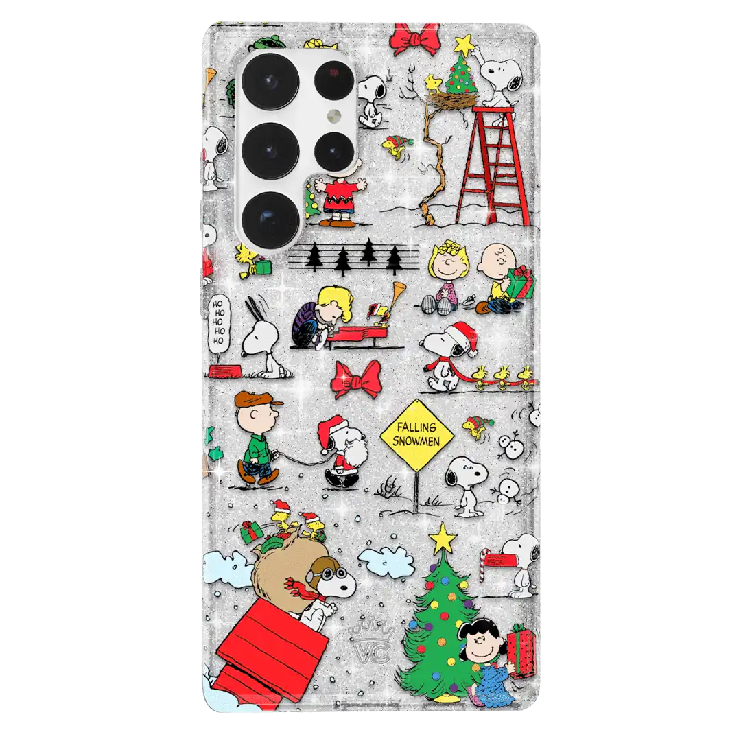 Snoopy Christmas Glitter Samsung Case