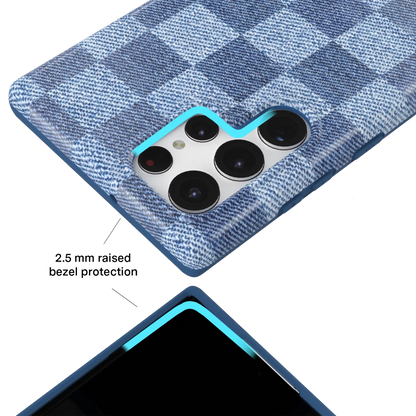 Denim Vibe Checkered Samsung Case