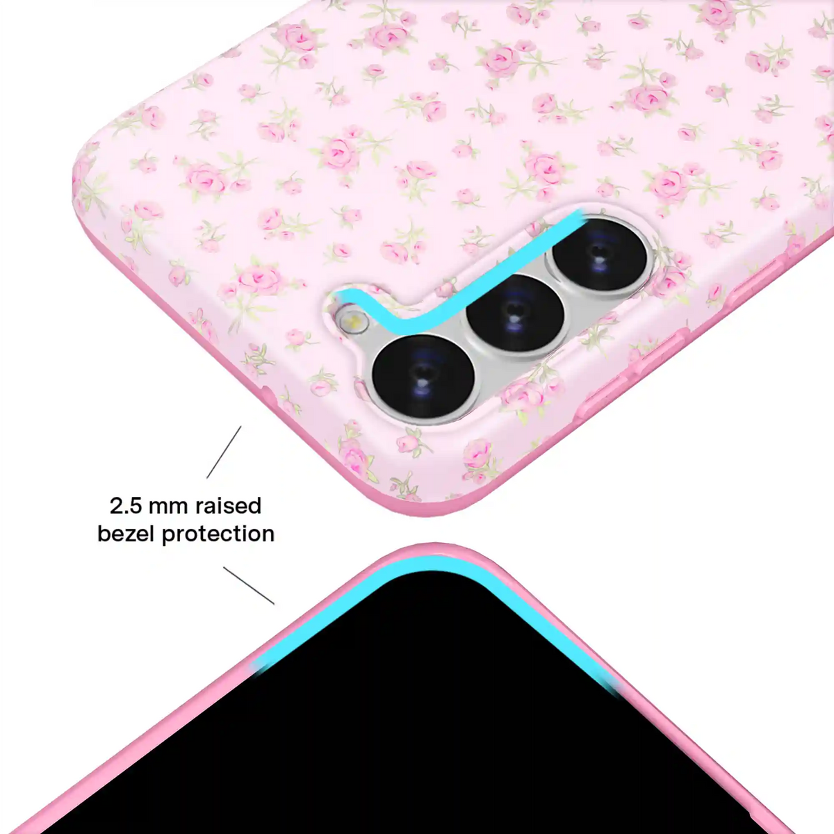 Dainty Pink Floral Samsung Case