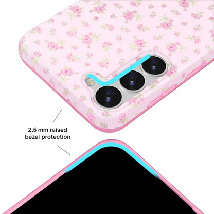 Dainty Pink Floral Samsung Case
