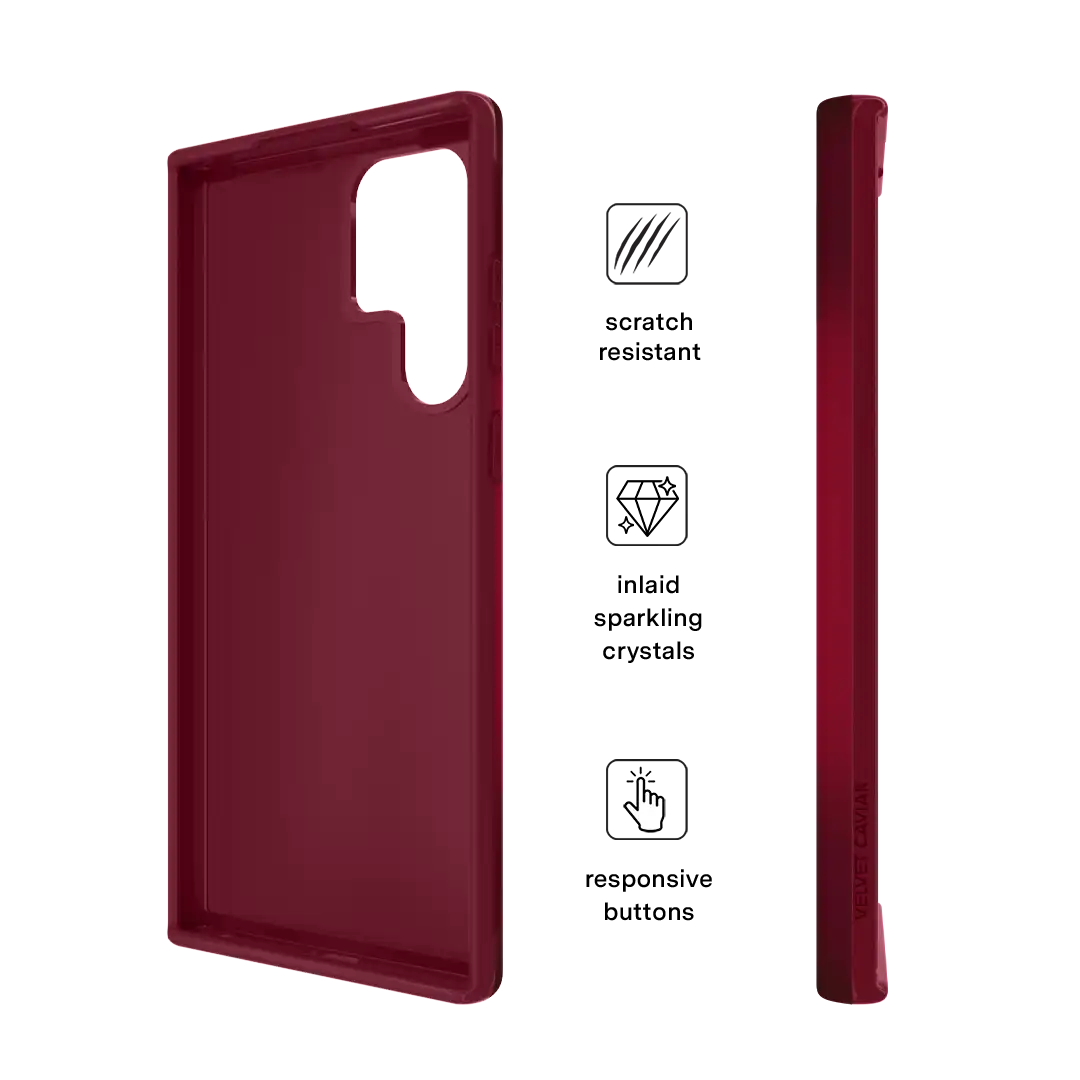 Black Cherry Crystal Samsung Case