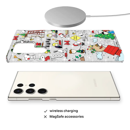 Snoopy Christmas Glitter Samsung Case