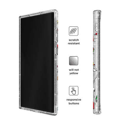 Snoopy Christmas Glitter Samsung Case