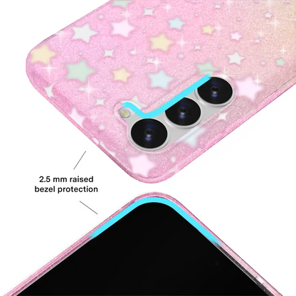 Falling Star Glitter Samsung Case