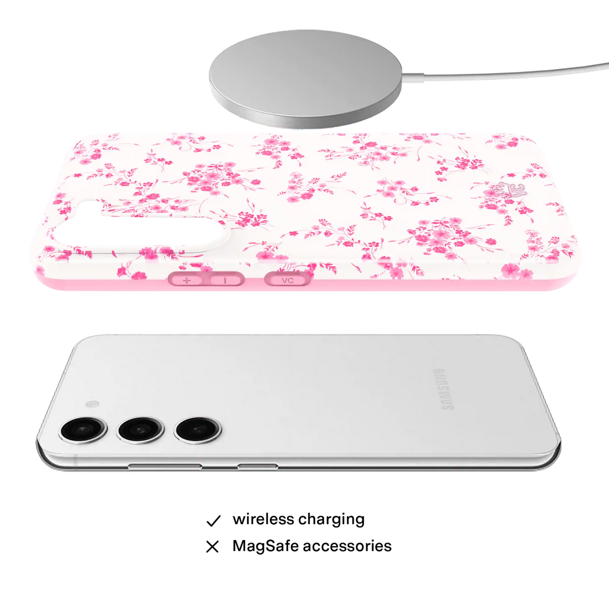 French Rose Floral Samsung Case