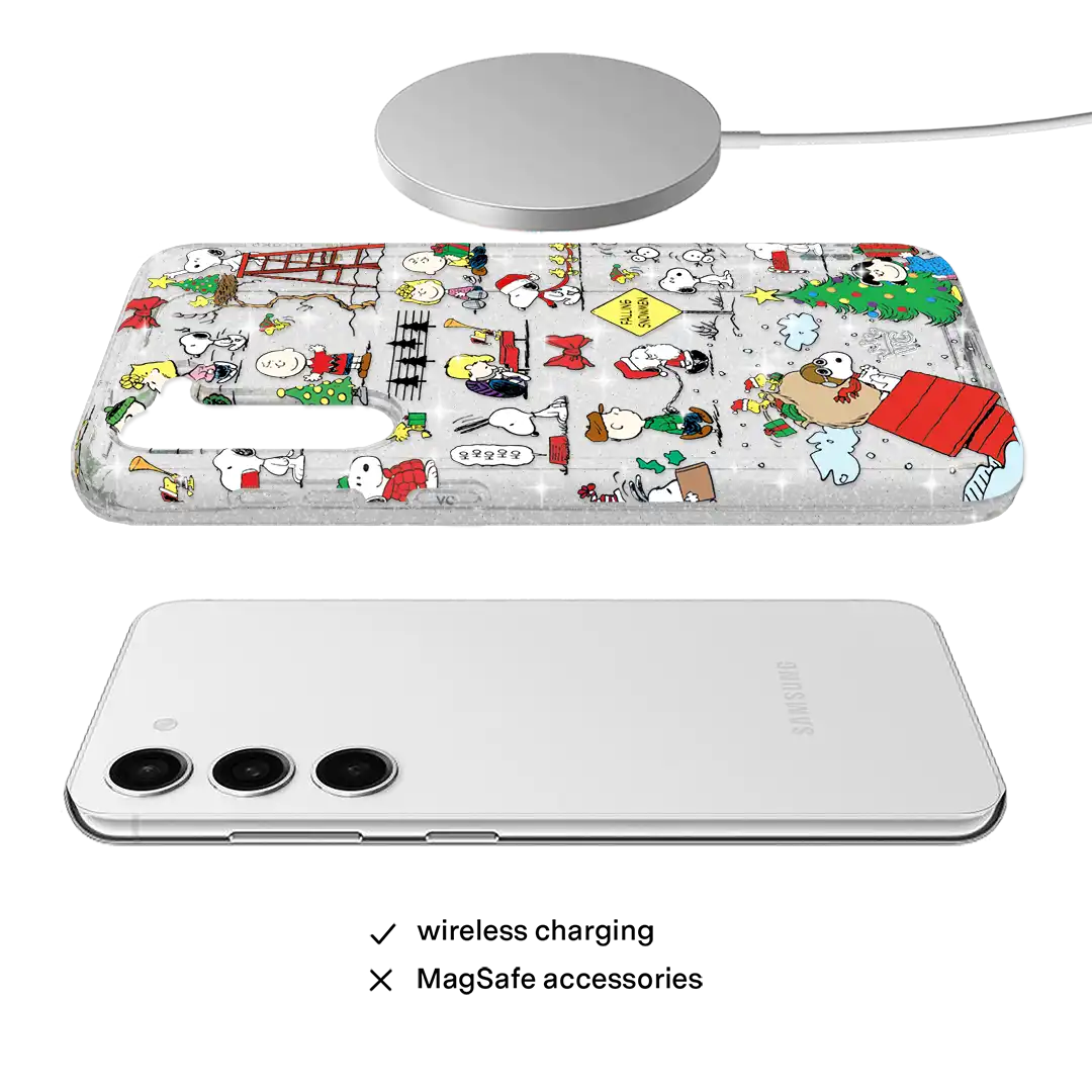 Snoopy Christmas Glitter Samsung Case