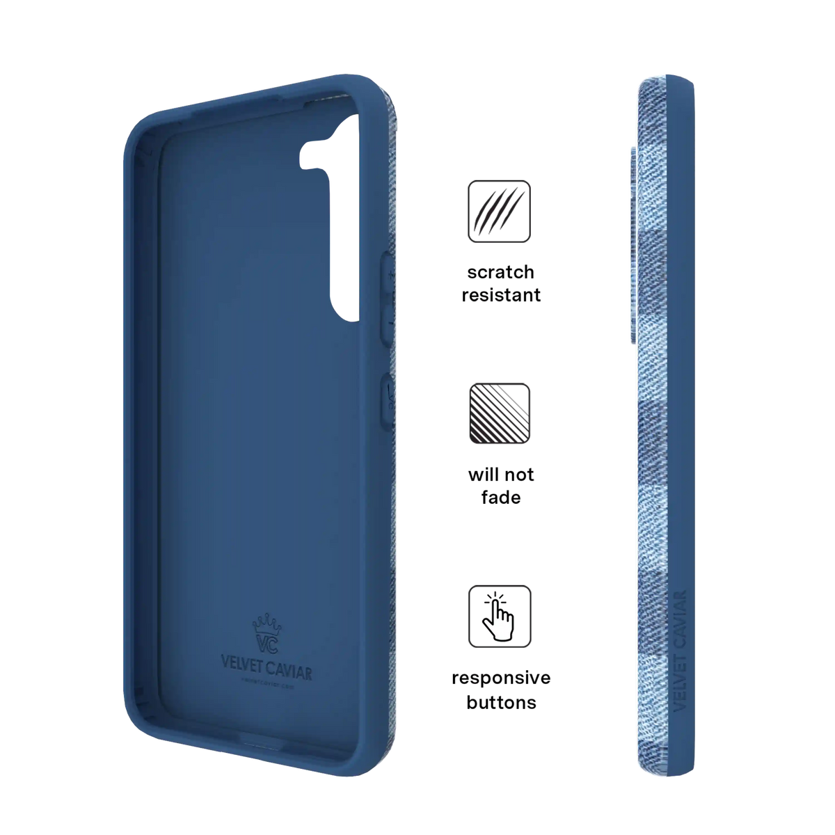 Denim Vibe Checkered Samsung Case