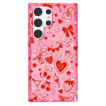 Be Mine Glitter Samsung Case