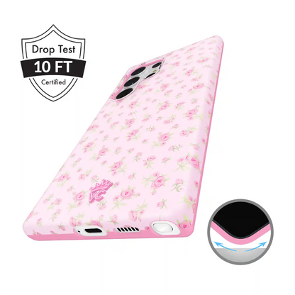 Dainty Pink Floral Samsung Case