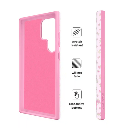 Dainty Pink Floral Samsung Case