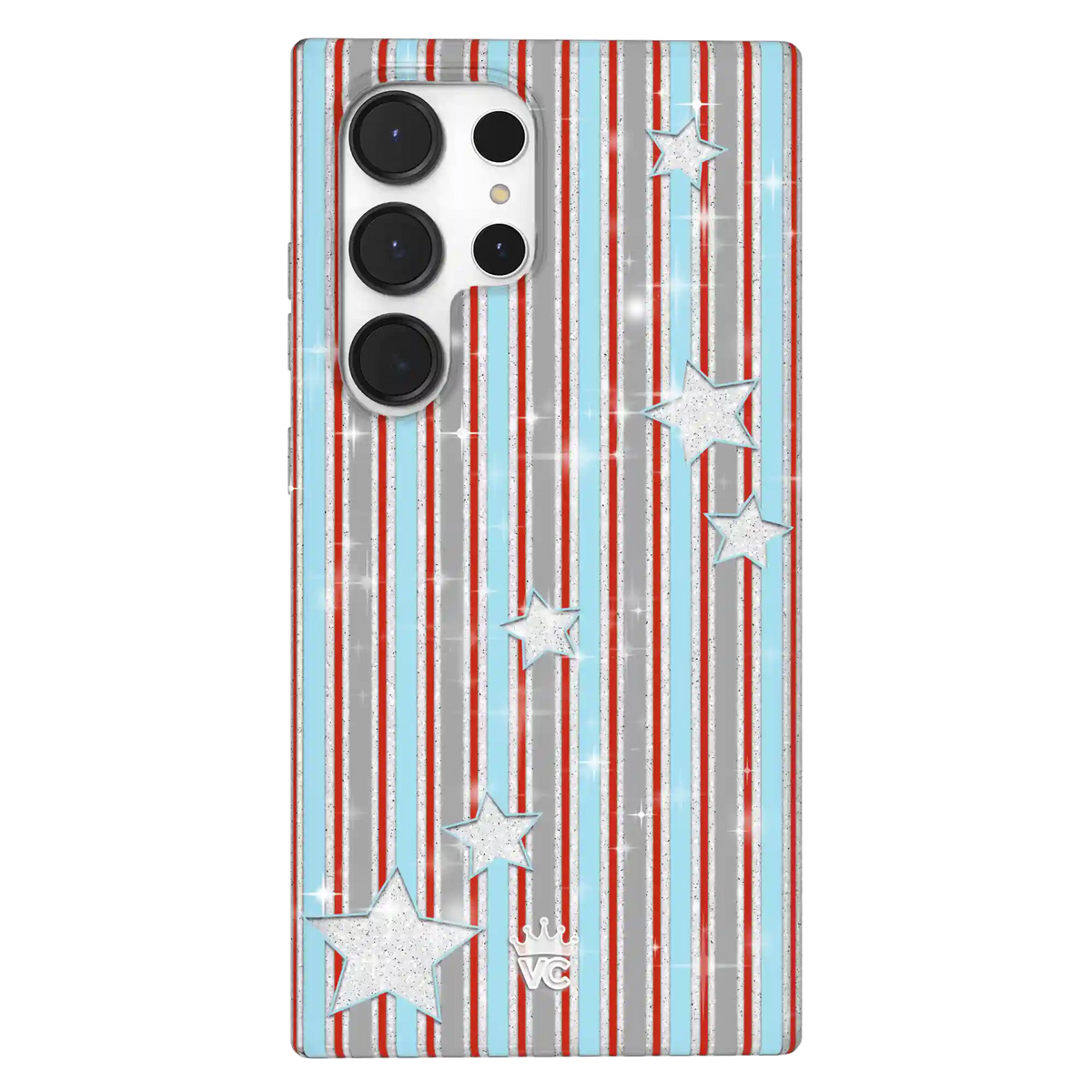 Stars & Stripes Glitter Samsung Case