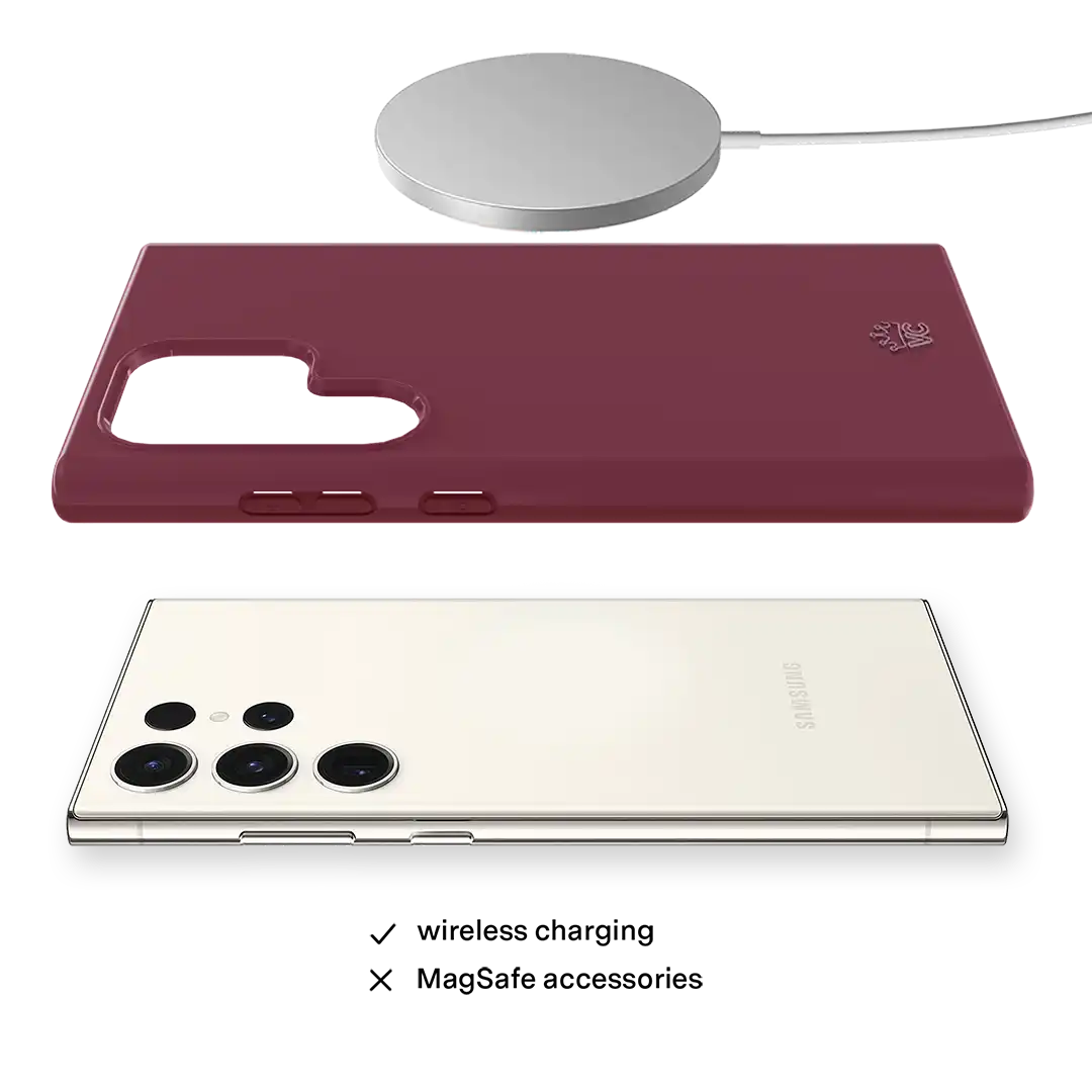 Burgundy 1990 Samsung Case