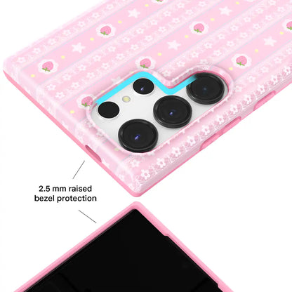 Strawberry Macaron Samsung Case