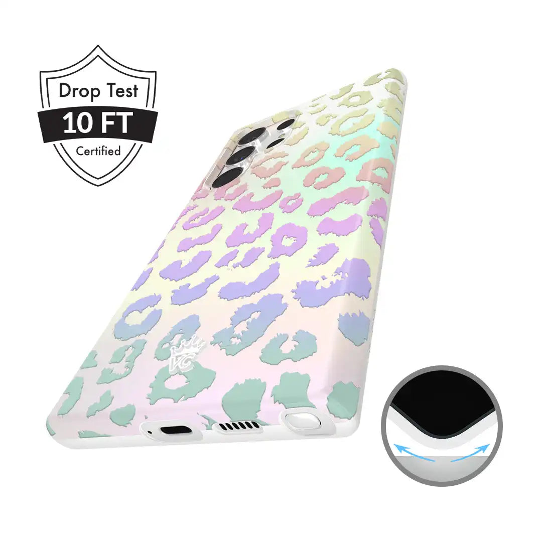 White Opal Leopard Samsung Case