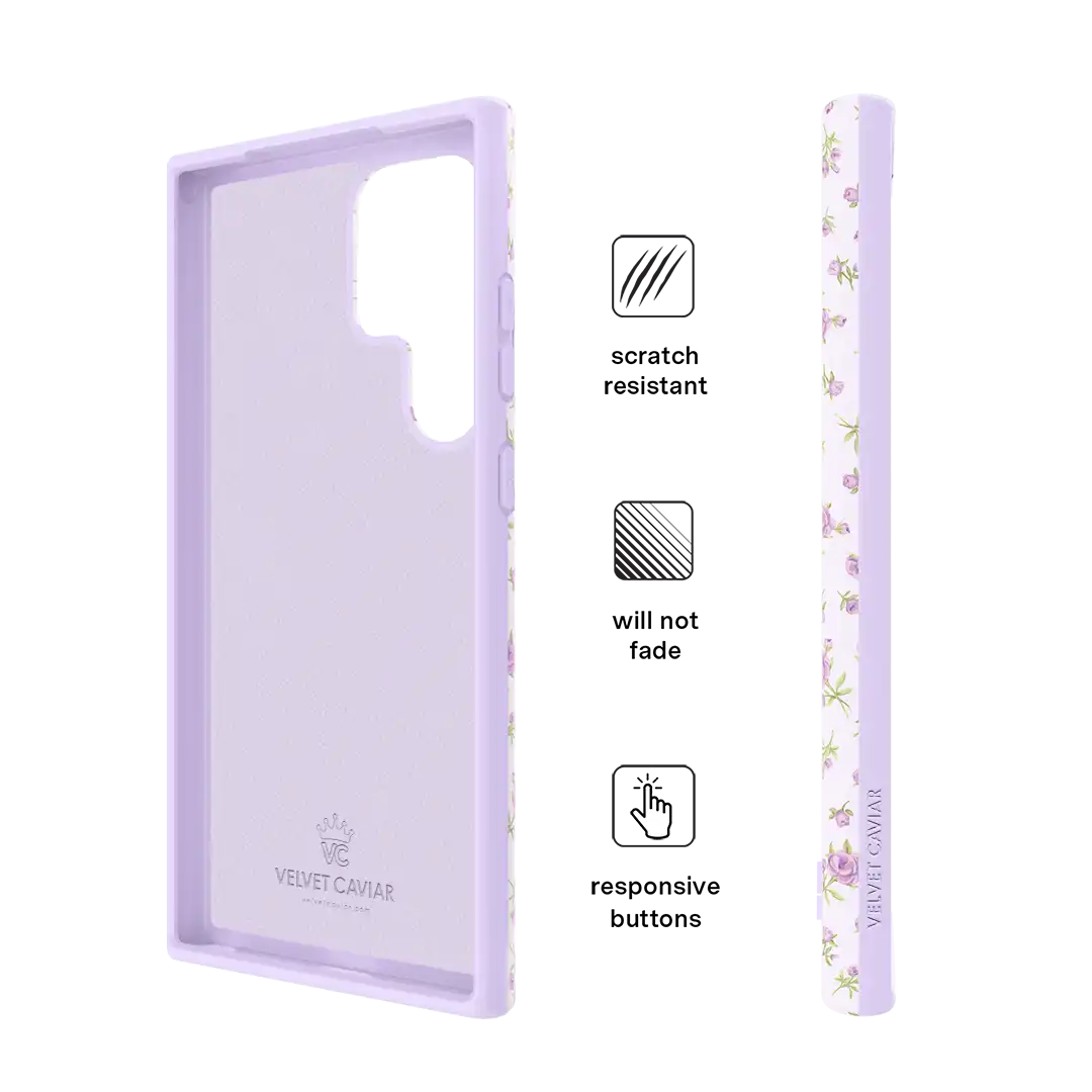 Dainty Lilac Floral Samsung Case