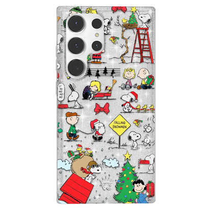 Snoopy Christmas Glitter Samsung Case