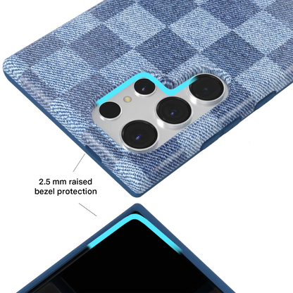 Denim Vibe Checkered Samsung Case