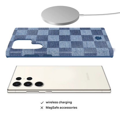 Denim Vibe Checkered Samsung Case