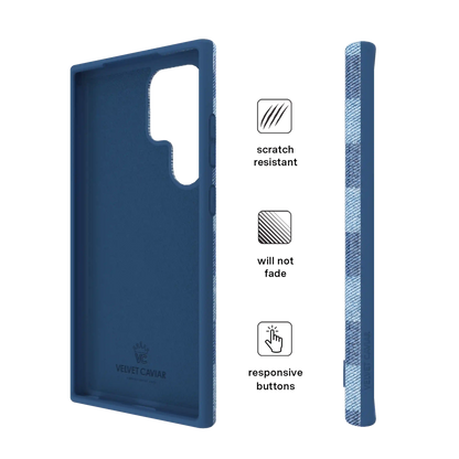 Denim Vibe Checkered Samsung Case
