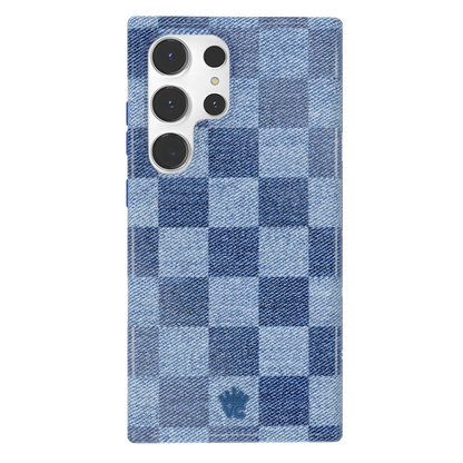 Denim Vibe Checkered Samsung Case