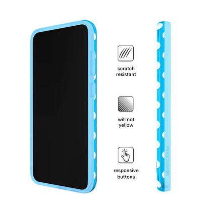 Aquamarine Polka Dot Samsung Case