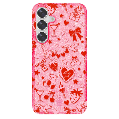 Be Mine Glitter Samsung Case
